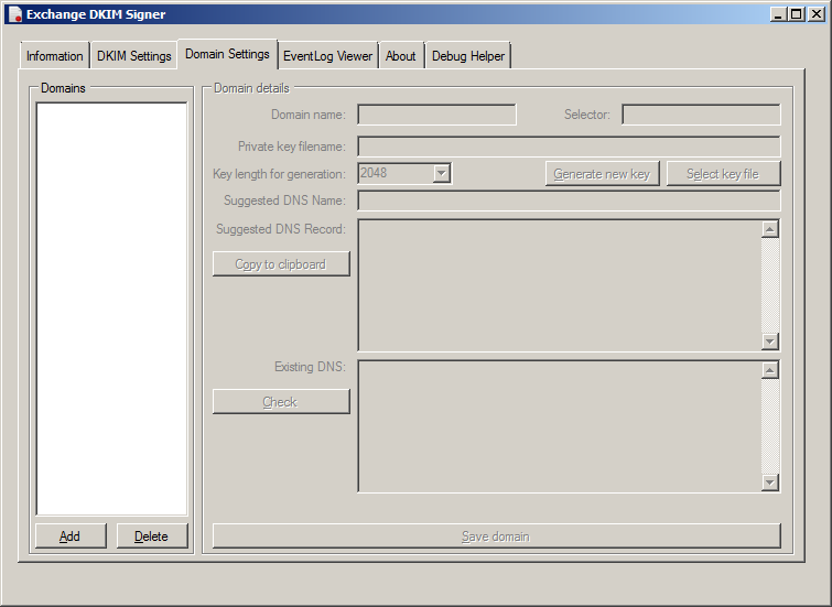 DomainSettings